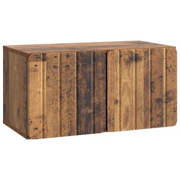 Wandmontierter TV-Schrank 59,5 x 31 x 30 cm Altholz