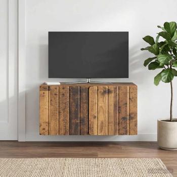 Wandmontierter TV-Schrank 59,5 x 31 x 30 cm Altholz