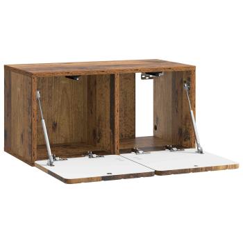 Wandmontierter TV-Schrank 59,5 x 31 x 30 cm Altholz