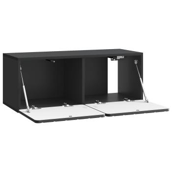 Wandmontierter TV-Schrank 78,5 x 31 x 30 cm Schwarz