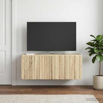 ARDEBO.de - Wandmontierter TV-Schrank 78,5 x 31 x 30 cm Sonoma-Eiche