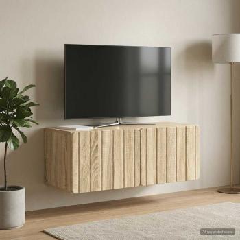 Wandmontierter TV-Schrank 78,5 x 31 x 30 cm Sonoma-Eiche