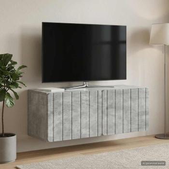 ARDEBO.de - Wandmontierter TV-Schrank 78,5 x 31 x 30 cm Betongrau