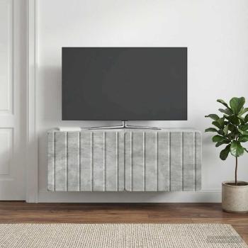 Wandmontierter TV-Schrank 78,5 x 31 x 30 cm Betongrau