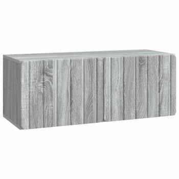 Wandmontierter TV-Schrank 78,5 x 31 x 30 cm Sonoma-Grau