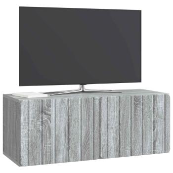 Wandmontierter TV-Schrank 78,5 x 31 x 30 cm Sonoma-Grau