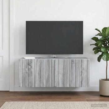 Wandmontierter TV-Schrank 78,5 x 31 x 30 cm Sonoma-Grau