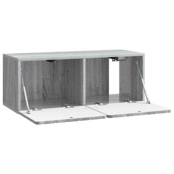 Wandmontierter TV-Schrank 78,5 x 31 x 30 cm Sonoma-Grau