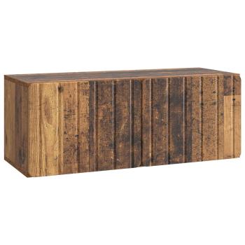 Wandmontierter TV-Schrank 78,5 x 31 x 30 cm Altholz