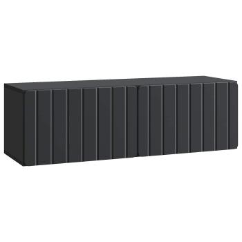 Wandmontierter TV-Schrank 98 x 31 x 30 cm Schwarz Holzwerkstoff