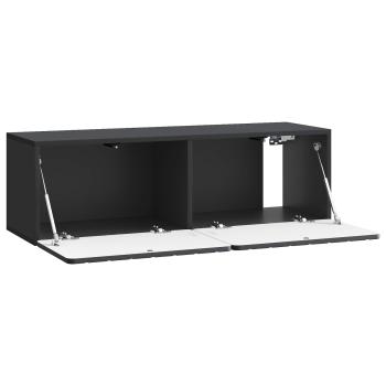 Wandmontierter TV-Schrank 98 x 31 x 30 cm Schwarz Holzwerkstoff