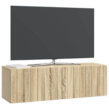 Wandmontierter TV-Schrank 98 x 31 x 30 cm Sonoma-Eiche
