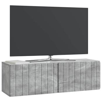 Wandmontierter TV-Schrank 98 x 31 x 30 cm Betongrau