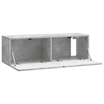 Wandmontierter TV-Schrank 98 x 31 x 30 cm Betongrau