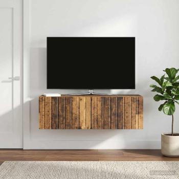 ARDEBO.de - Wandmontierter TV-Schrank 98 x 31 x 30 cm Altholz Holzwerkstoff