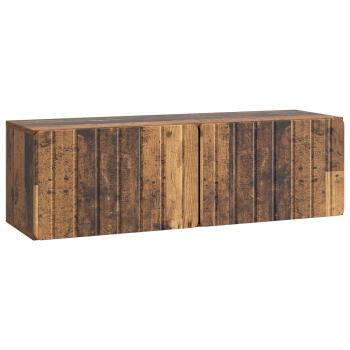 Wandmontierter TV-Schrank 98 x 31 x 30 cm Altholz Holzwerkstoff