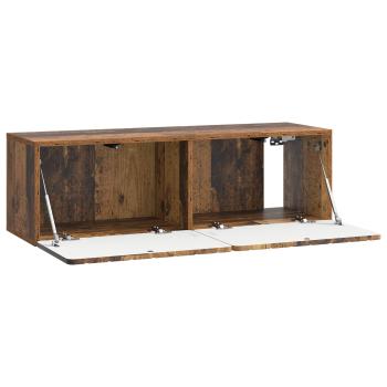 Wandmontierter TV-Schrank 98 x 31 x 30 cm Altholz Holzwerkstoff