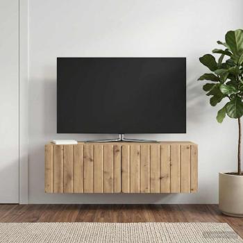 ARDEBO.de - Wandmontierter TV-Schrank 98 x 31 x 30 cm Artisan-Eiche