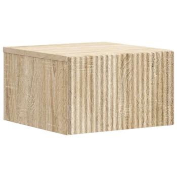 Wandmontierter Nachttisch Sonoma-Eiche 33 x 34,5 x 20 cm
