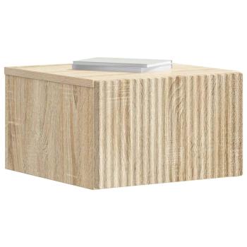 Wandmontierter Nachttisch Sonoma-Eiche 33 x 34,5 x 20 cm