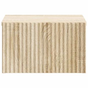 Wandmontierter Nachttisch Sonoma-Eiche 33 x 34,5 x 20 cm