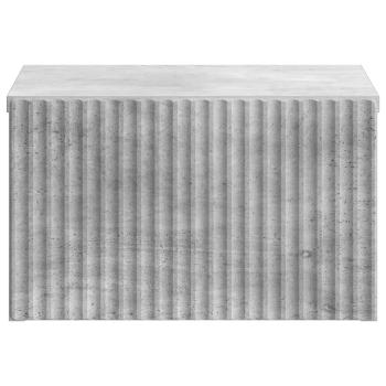Wandmontierter Nachttisch Betongrau 33 x 34,5 x 20 cm