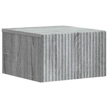 Wandmontierter Nachttisch Graues Sonoma 33 x 34,5 x 20 cm