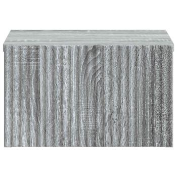 Wandmontierter Nachttisch Graues Sonoma 33 x 34,5 x 20 cm