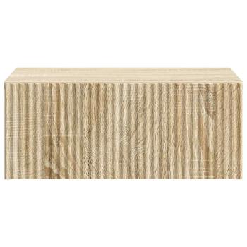 Wandmontierter Nachttisch Sonoma-Eiche 49 x 34,5 x 20 cm