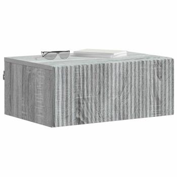 Wandmontierter Nachttisch Sonoma-Grau 49 x 34,5 x 20 cm