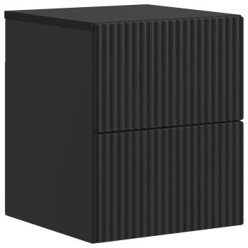 Wandmontierter Nachttisch Schwarz 33 x 34,5 x 40 cm