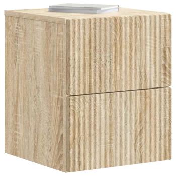 Wandmontierter Nachttisch Sonoma-Eiche 33 x 34,5 x 40 cm
