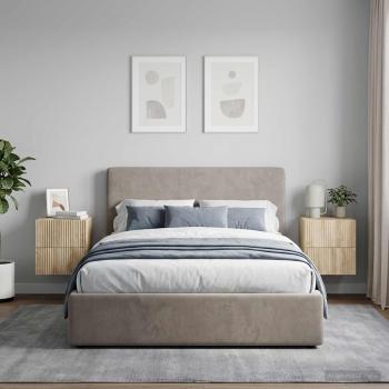 Wandmontierter Nachttisch 2 Stk. Sonoma-Eiche 33 x 34,5 x 40 cm