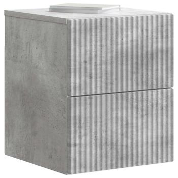 Wandmontierter Nachttisch Betongrau 33 x 34,5 x 40 cm