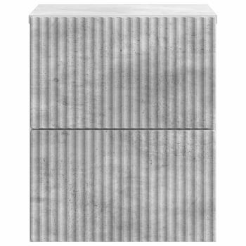Wandmontierter Nachttisch Betongrau 33 x 34,5 x 40 cm
