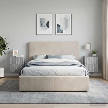 Wandmontierter Nachttisch 2 Stk. Sonoma-Grau 33 x 34,5 x 40 cm