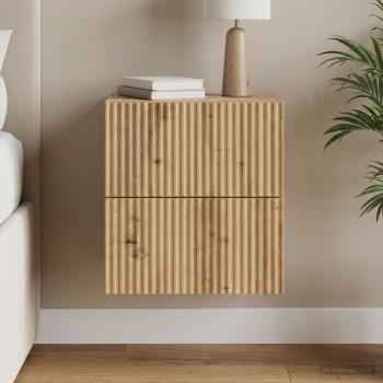 ARDEBO.de - Wandmontierter Nachttisch Artisan-Eiche 33 x 34,5 x 40 cm