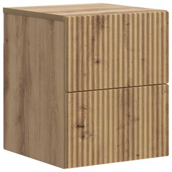 Wandmontierter Nachttisch Artisan-Eiche 33 x 34,5 x 40 cm