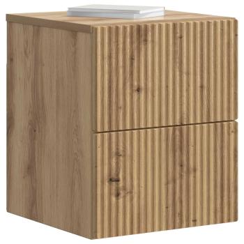 Wandmontierter Nachttisch Artisan-Eiche 33 x 34,5 x 40 cm