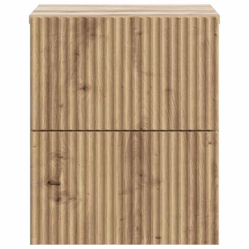 Wandmontierter Nachttisch Artisan-Eiche 33 x 34,5 x 40 cm