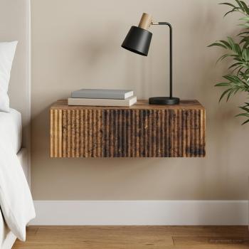ARDEBO.de - Wandmontierter Beistelltisch 59 x 34,5 x 17 cm Holzwerkstoff