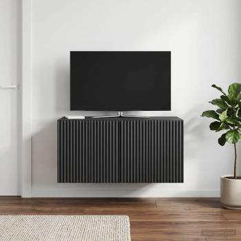 Wandmontierter TV-Schrank 59,5 x 41 x 30 cm Schwarz
