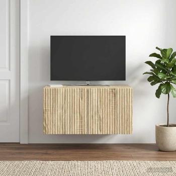 ARDEBO.de - Wandmontierter TV-Schrank 59,5 x 41 x 30 cm Sonoma-Eiche