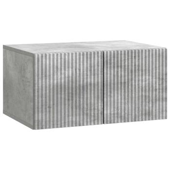 Wandmontierter TV-Schrank 59,5 x 41 x 30 cm Betongrau
