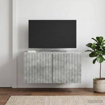 Wandmontierter TV-Schrank 59,5 x 41 x 30 cm Betongrau