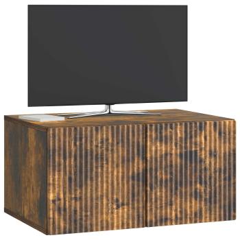 Wandmontierter TV-Schrank 59,5 x 41 x 30 cm Räuchereiche