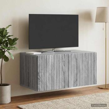 ARDEBO.de - Wandmontierter TV-Schrank 59,5 x 41 x 30 cm Sonoma-Grau