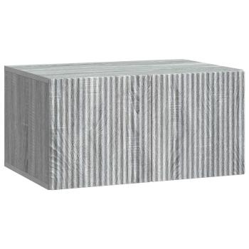 Wandmontierter TV-Schrank 59,5 x 41 x 30 cm Sonoma-Grau