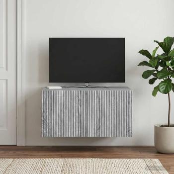 Wandmontierter TV-Schrank 59,5 x 41 x 30 cm Sonoma-Grau