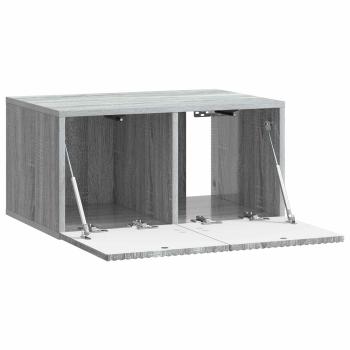 Wandmontierter TV-Schrank 59,5 x 41 x 30 cm Sonoma-Grau